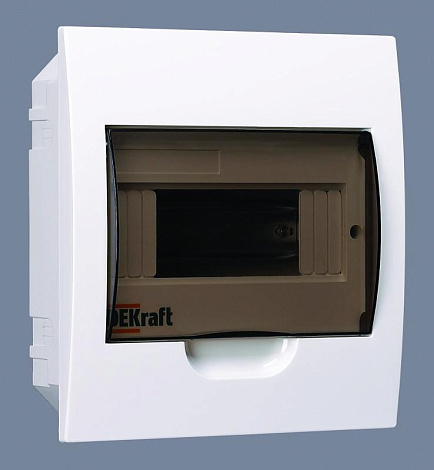 Корпус пластиковый встраиваемый 8 модулей, IP41, ЩРВ-П-8 | 31003DEK | DEKraft