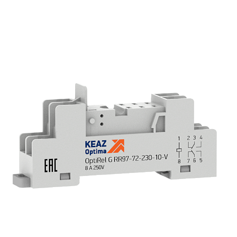 Розетка для реле OptiRel G RR97-72-230-10-V | 281177 | КЭАЗ