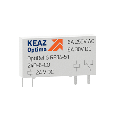 Реле промежуточное OptiRel G RP34-51-60D-6-CO| 281149 | КЭАЗ