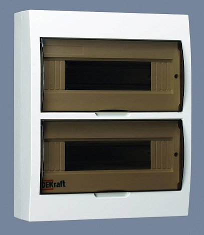 Корпус пластиковый навесной 24 модуля, IP41, ЩРН-П-24 | 31013DEK | DEKraft
