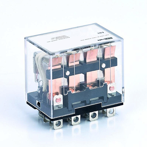 Реле промежуточное 4 конт. с LED инд. 10А 230В AC ПР-102 | 23949DEK | DEKraft