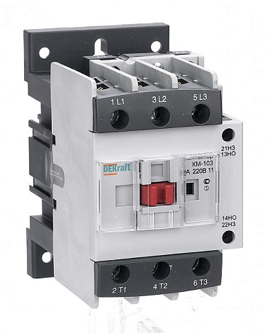 Контактор 50А 220В АС3 1НО+1НЗ КМ-103 | 22133DEK | DEKraft
