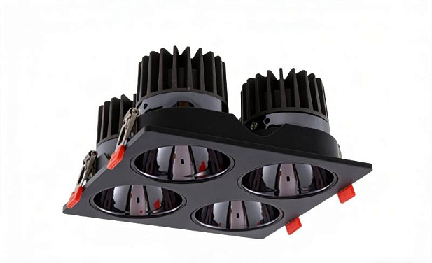 Светильник светодиодный CDL-250-S 4X10Вт 3000К 24° черный | 62094DEK | DEKraft