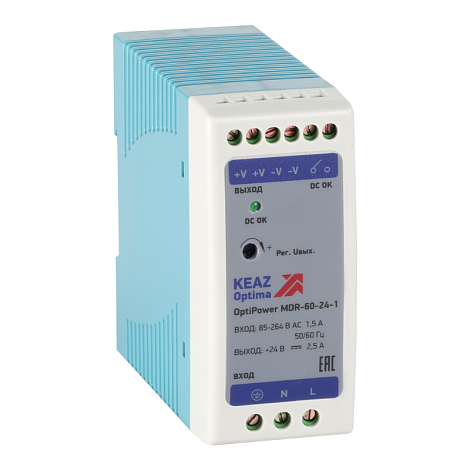 Блок питания OptiPower MDR-60-24-1| 284541 | КЭАЗ