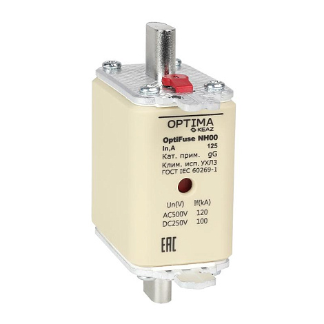 Вставка плавкая OptiFuse NH00-6-gG-УХЛ3 | 374923 | КЭАЗ
