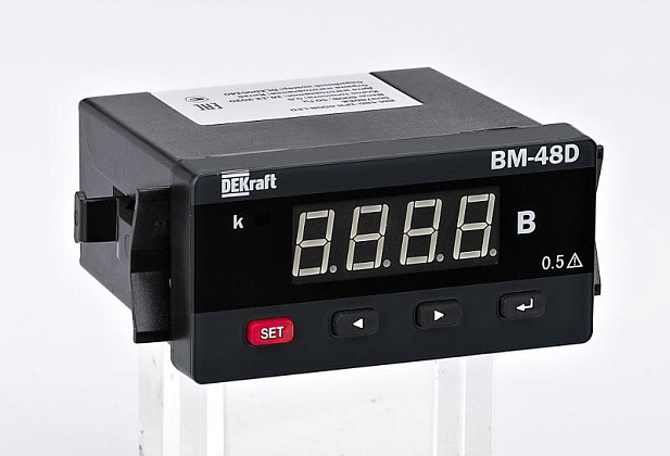 Ампер-р циф. 96x48 1PH 5А LED | 50324DEK | DEKraft