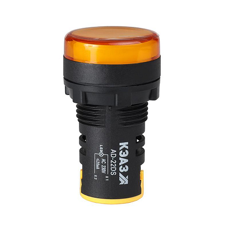 Лампа AD22DS(LED) матрица D22мм желтый 230В | 238573 | КЭАЗ