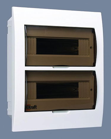 Корпус пластиковый встраиваемый 24 модуля, IP41, ЩРВ-П-24 | 31006DEK | DEKraft