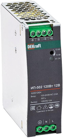 Импульсный источник питания 75Вт 36В 2,1А ИП-502 | 52049DEK | DEKraft