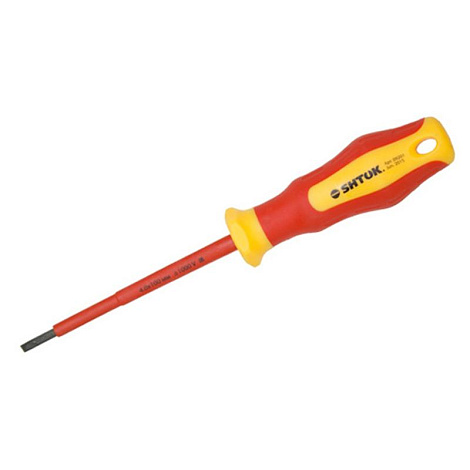 Отвертка 1000В Sl4.0x0.8x100 мм, SHTOK | 376343 | КЭАЗ