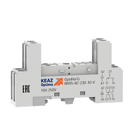 Розетка для реле OptiRel G RR95-82-230-10-V | 281176 | КЭАЗ