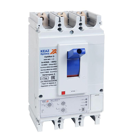 Выключатель автоматический OptiMat D630N-MR1.1-У3| 321650 | КЭАЗ